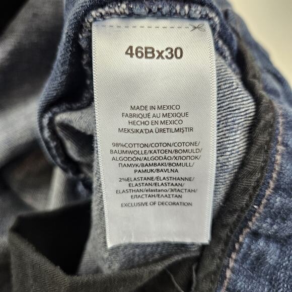 Polo Ralph Lauren The Prospect Straight Jean Men's 46/30 Denim Stretch Dark Wash - Picture 4 of 10